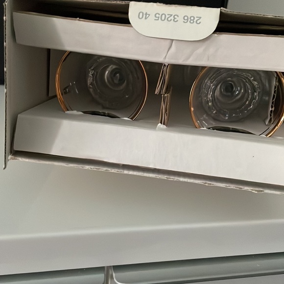 VINTAGE MIKASA GOLD RIM CANDLEHOLDERS BNIB - Picture 5 of 5